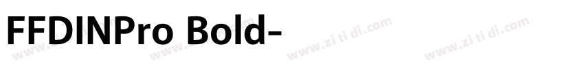 FFDINPro Bold字体转换